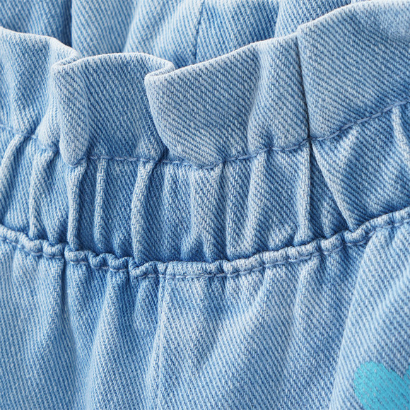 Mädchen Jeans mit Paperbag-Bund