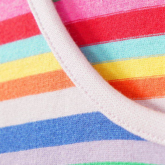 Mädchen Langarmshirt mit bunten Streifen