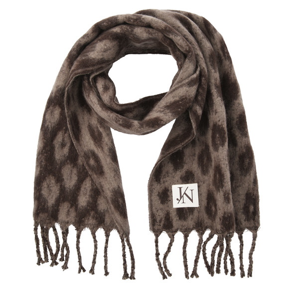 Damen Winterschal mit Leo-Muster