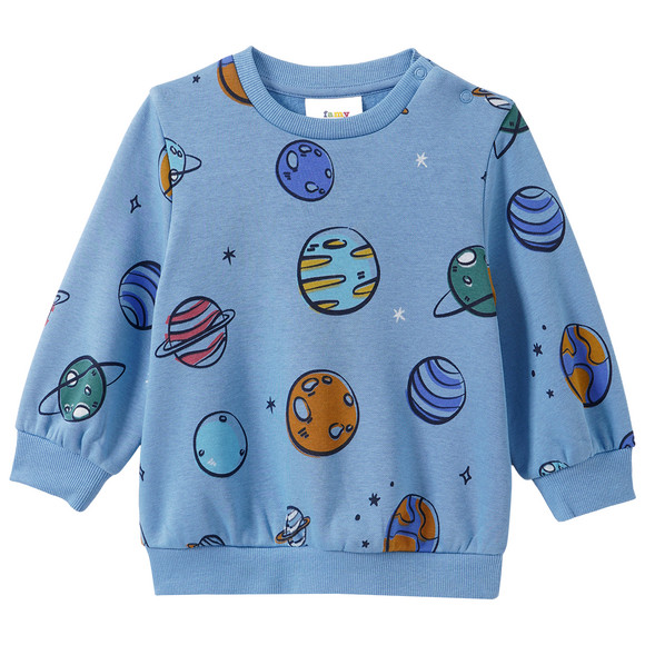 Baby Sweatshirt mit Weltall-Prints