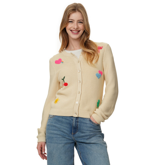 Damen Strickjacke mit Stickereien