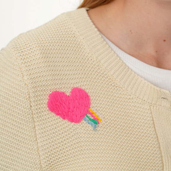 Damen Strickjacke mit Stickereien