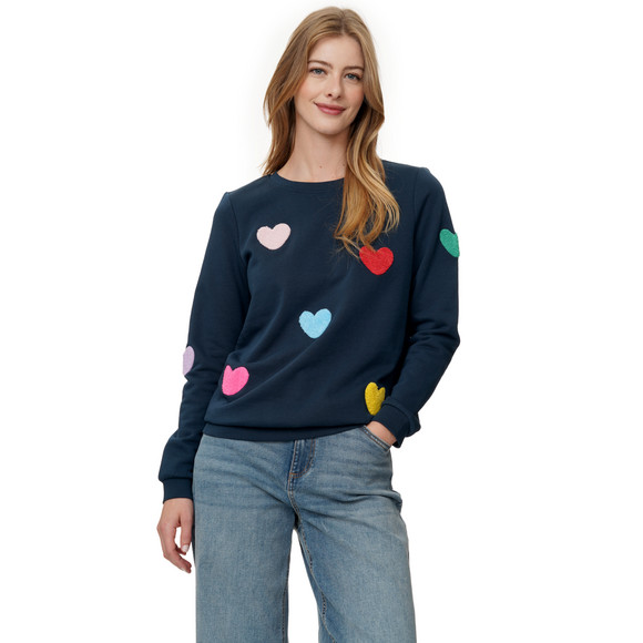 Damen Sweatshirt mit Applikationen