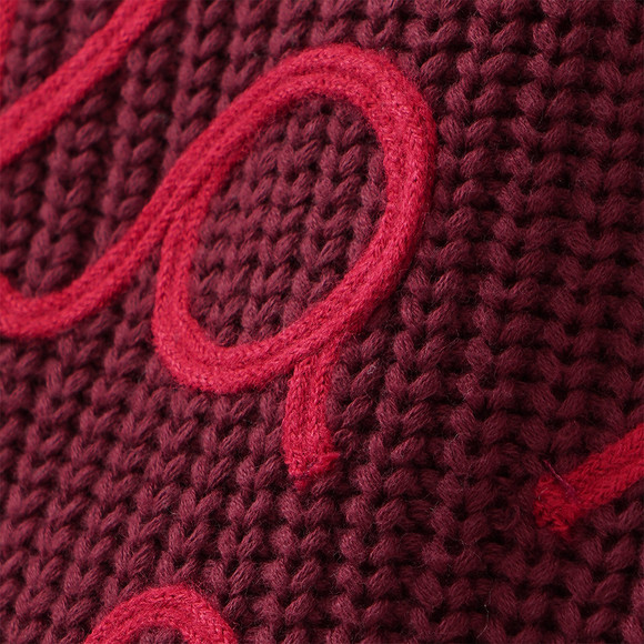Mädchen Weihnachtsstrickjacke mit Stickerei