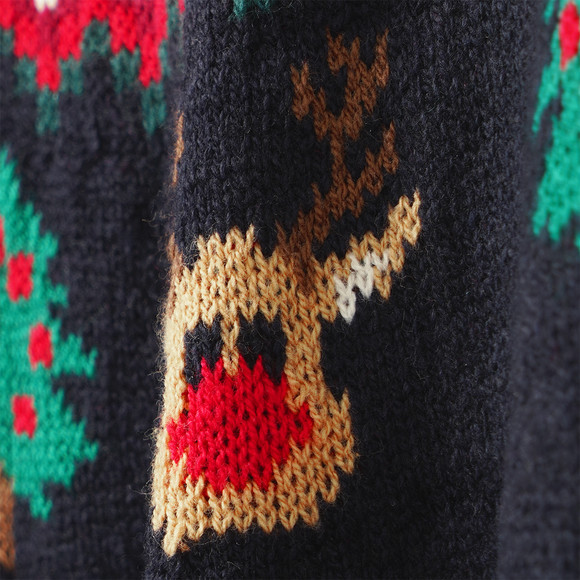 Kinder Weihnachtspullover mit Allover-Muster
