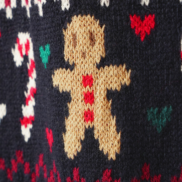 Kinder Weihnachtspullover mit Allover-Muster