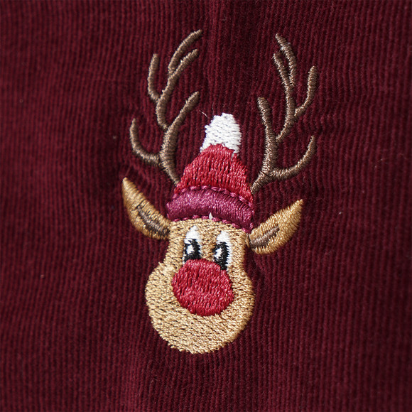 Jungen Weihnachtshemd mit Stickerei