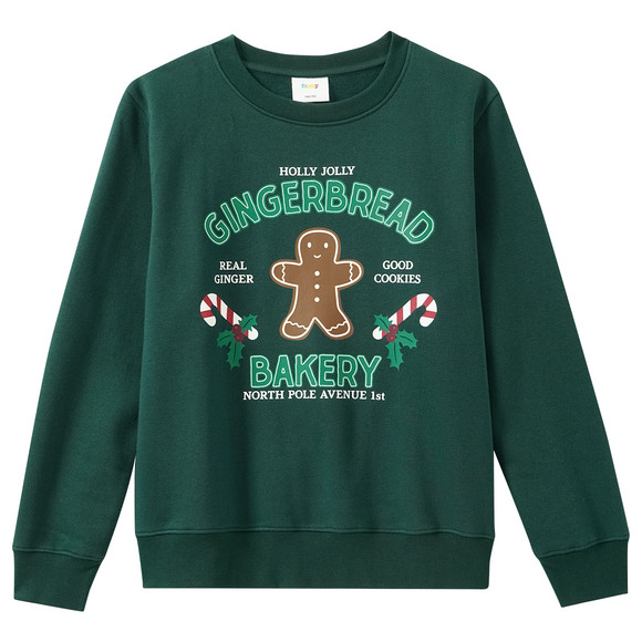 Jungen Weihnachtssweatshirt mit Print