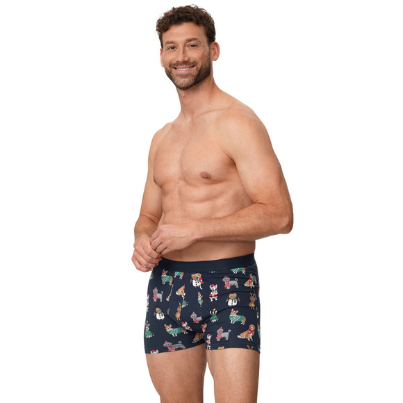 Herren Retroshorts mit Weihnachts-Motiven