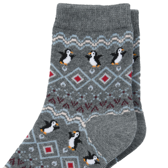 1 Paar Damen Socken mit Pinguinen