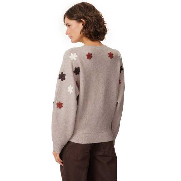 Damen Strickpullover mit Applikationen