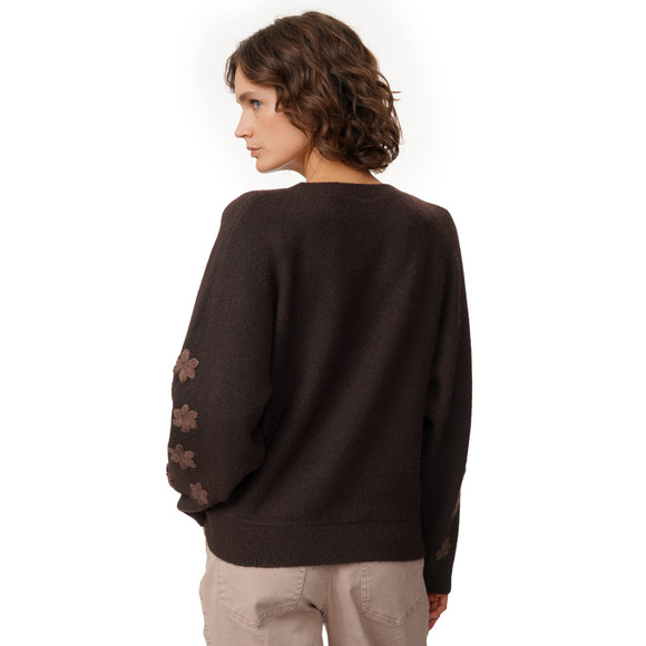 Damen Strickpullover mit Applikationen