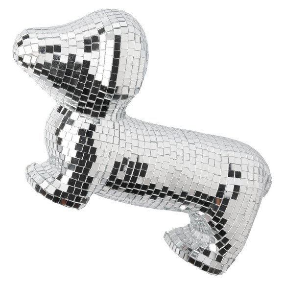 Deko-Hund in glänzender Optik