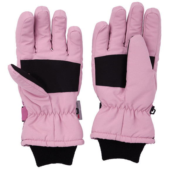 Mädchen Handschuhe mit Blumen-Motiven