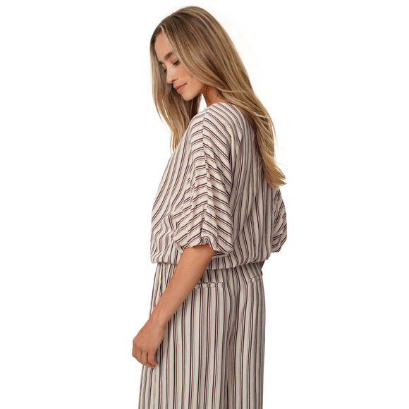 Damen Bluse in Crinkle-Optik