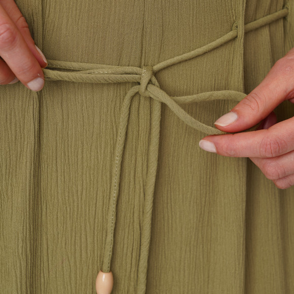 Damen Kleid in Crinkle-Optik