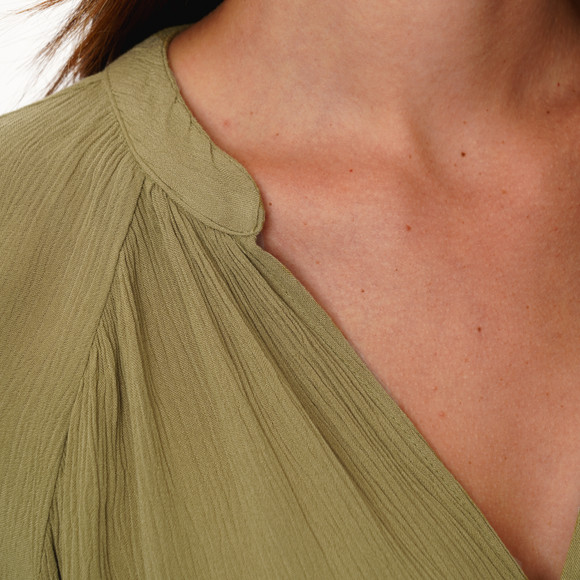 Damen Kleid in Crinkle-Optik