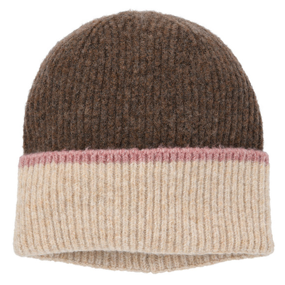 Mädchen Strickmütze mit Rippstruktur