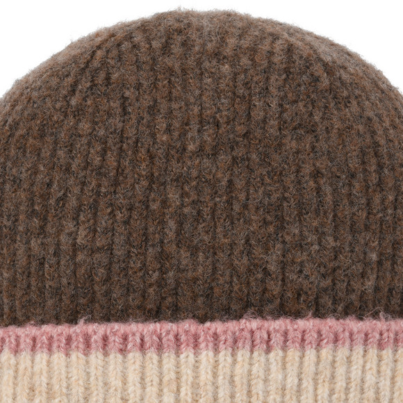 Mädchen Strickmütze mit Rippstruktur