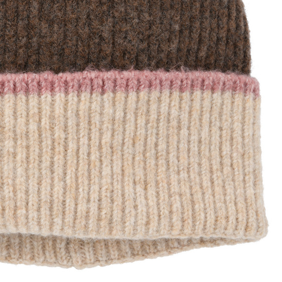 Mädchen Strickmütze mit Rippstruktur