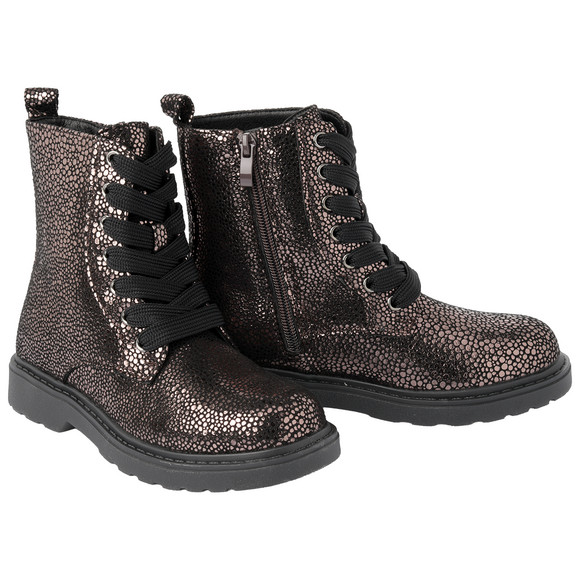 Mädchen Stiefeletten mit Metallic-Glanz