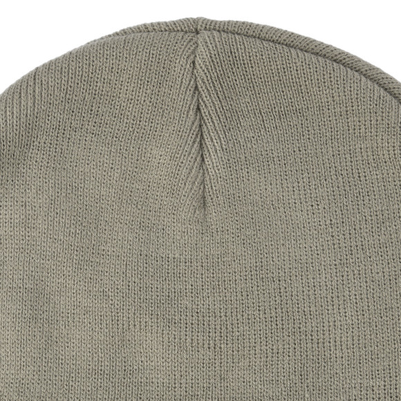 Damen Strickmütze mit kleinem Aufnäher 
