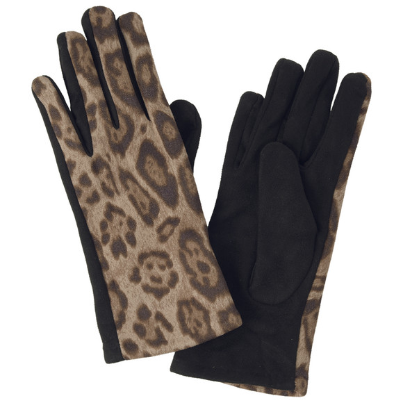 Damen Handschuhe in Veloursleder-Optik