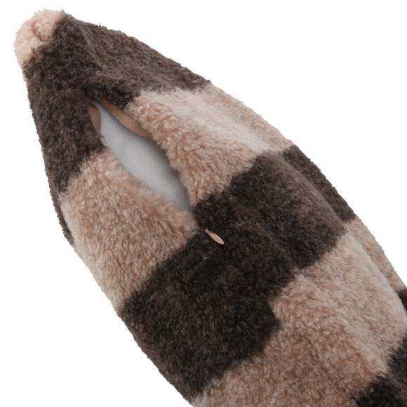 Kissenhülle aus Teddyplüsch