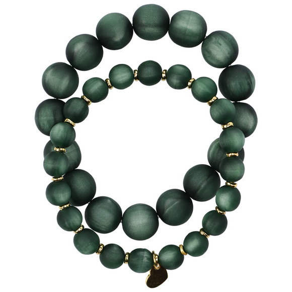 2 damesarmbanden met een matte afwerking