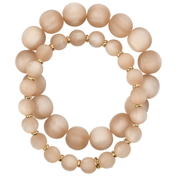 2 damesarmbanden met een matte afwerking