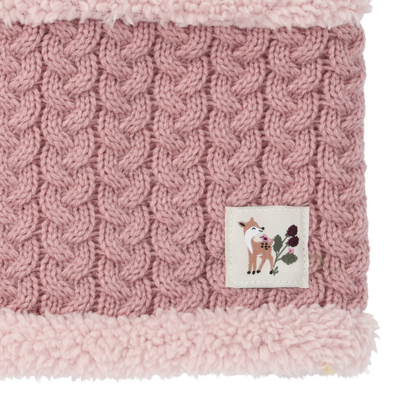 Baby Snood mit Zopfmuster