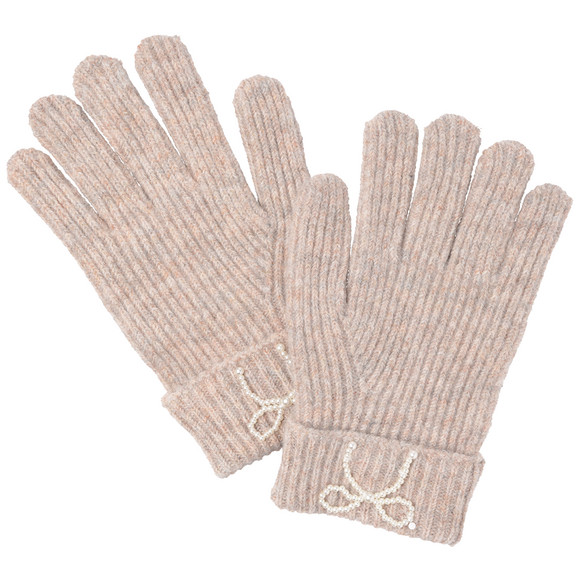 Mädchen Handschuhe mit Perlen-Applikation