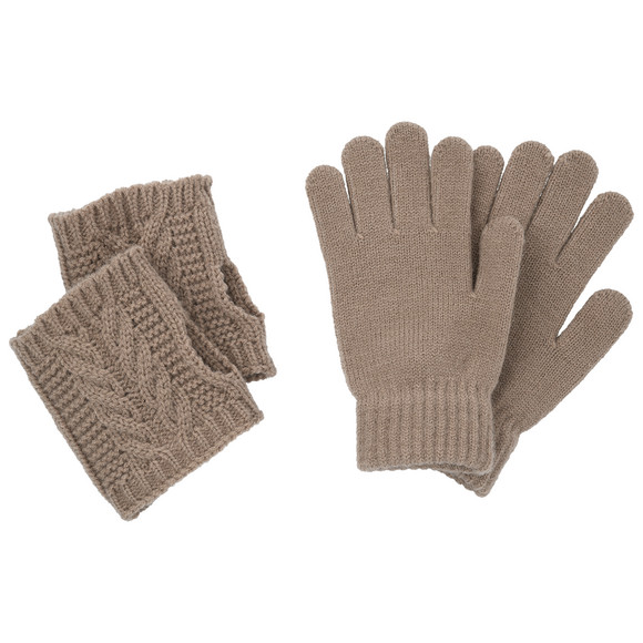 Mädchen Handschuhe und Stulpen im Set