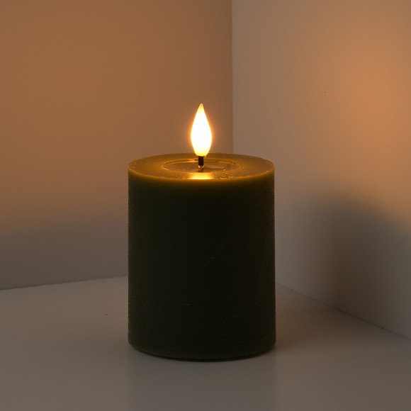 LED Wachskerze mit Flammeneffekt