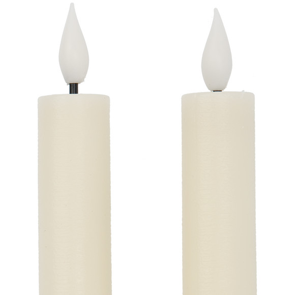 2 LED Stabkerzen mit Flammeneffekt