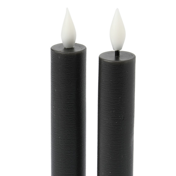 2 LED Stabkerzen mit Flammeneffekt