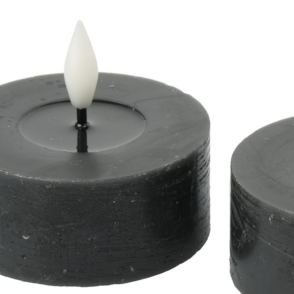 2 LED Wachskerzen mit Flammeneffekt