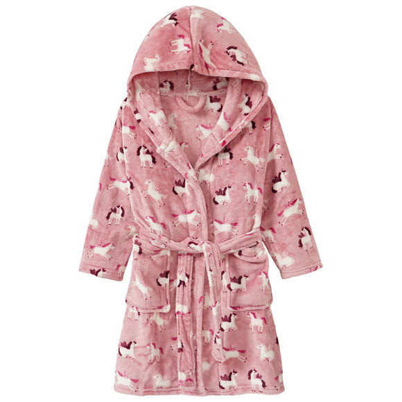 Mädchen Bademantel  aus Fleece
