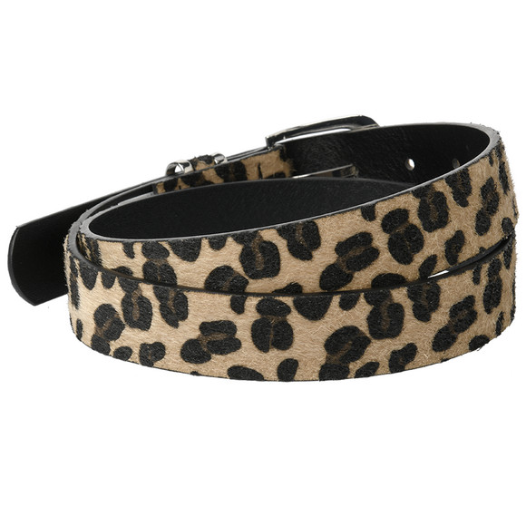 Damesriem met luipaardprint