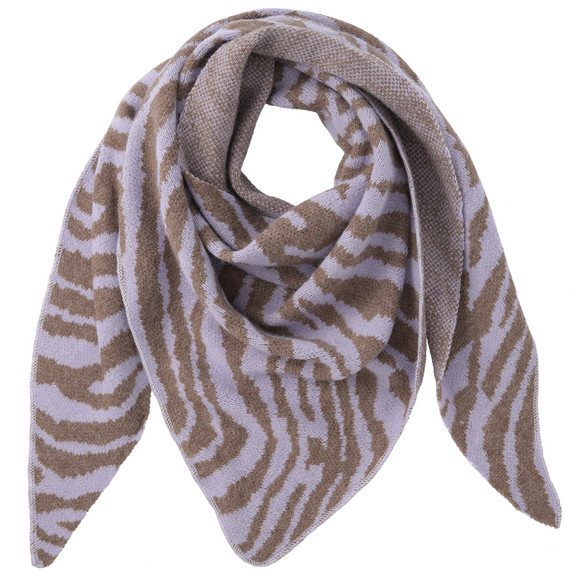 Damen Winterschal mit Zebra-Muster