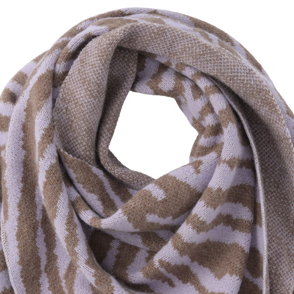 Damen Winterschal mit Zebra-Muster