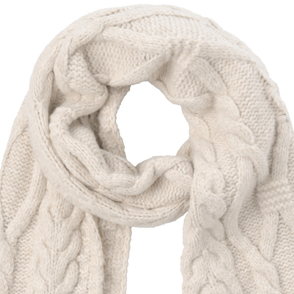 Damen Winterschal mit Zopfmuster