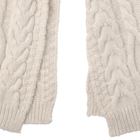 Damen Winterschal mit Zopfmuster