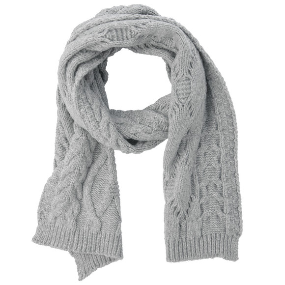 Damen Winterschal mit Zopfmuster