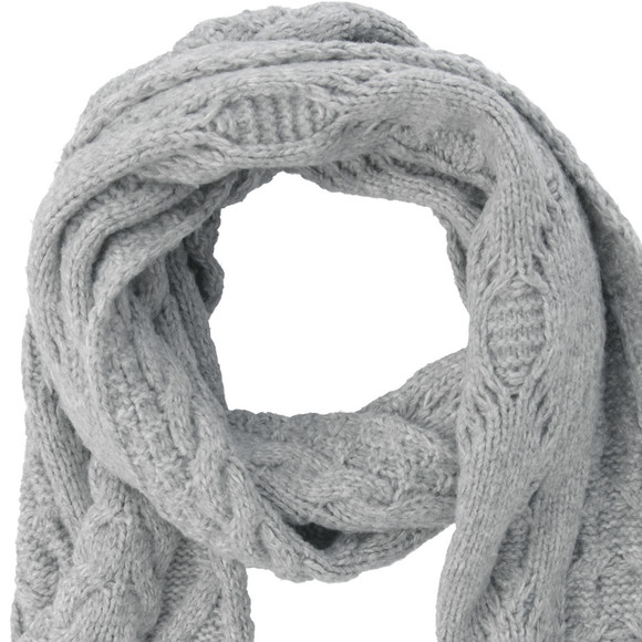 Damen Winterschal mit Zopfmuster