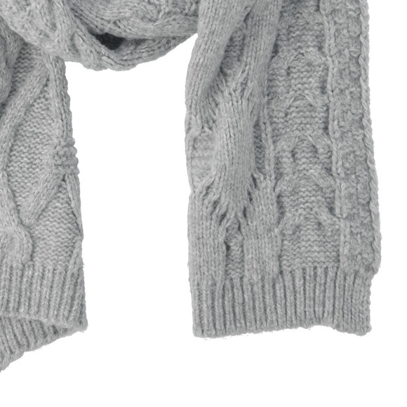 Damen Winterschal mit Zopfmuster