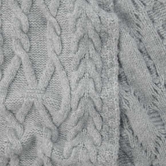 Damen Winterschal mit Zopfmuster