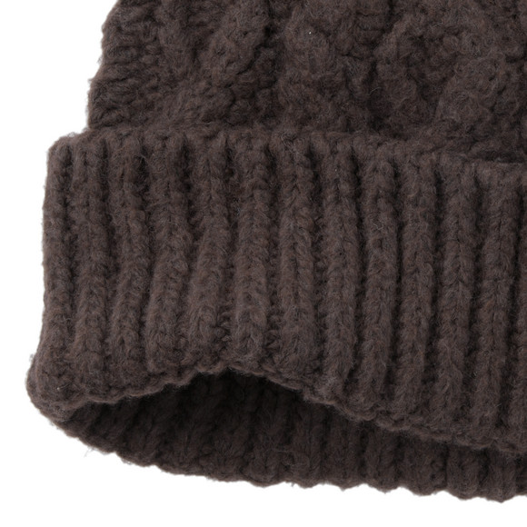 Damen Strickmütze mit Zopfmuster