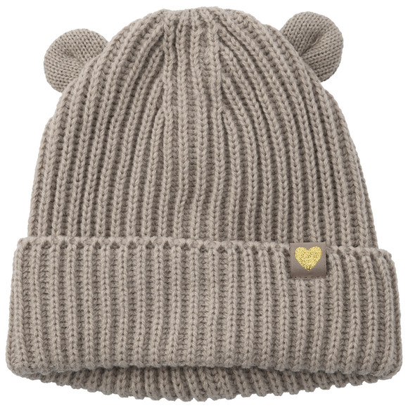 Gebreide babymuts met katoenen voering