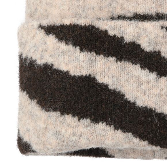 Damen Wintermütze im Zebra-Look